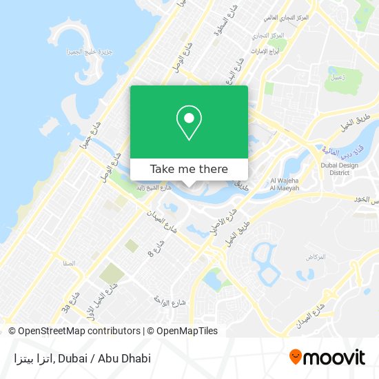 اتزا بيتزا map