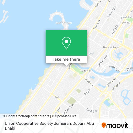 Union Cooperative Society Jumeirah map