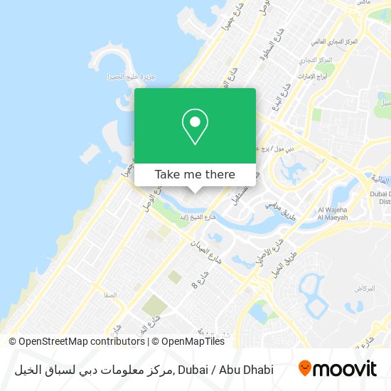 مركز معلومات دبي لسباق الخيل map