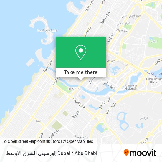 اورسيني الشرق الاوسط map