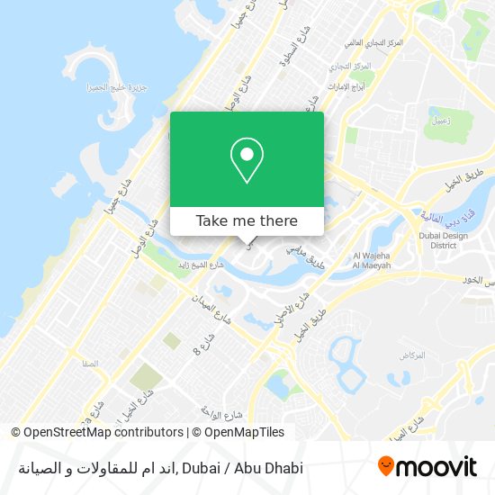 اند ام للمقاولات و الصيانة map