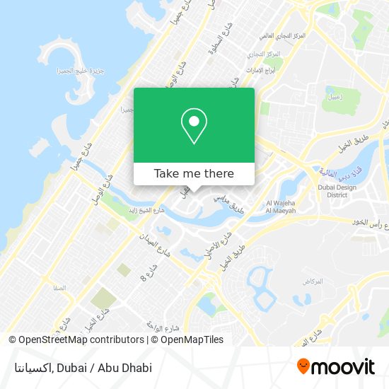 اكسيانتا map