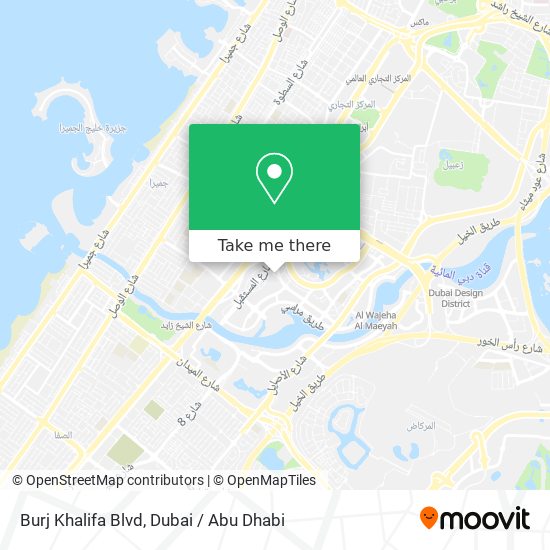 Burj Khalifa Blvd map