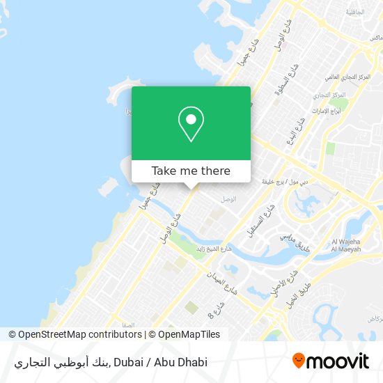 بنك أبوظبي التجاري map