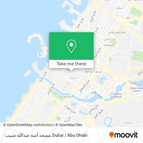 مسجد آمنة عبدالله شبيب map