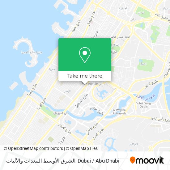 الشرق الأوسط المعدات والآليات map