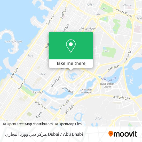 مركز دبي وورد التجاري map