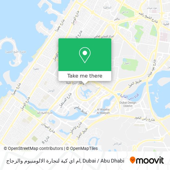 ام اي كية لتجارة الالومنيوم والزجاج map