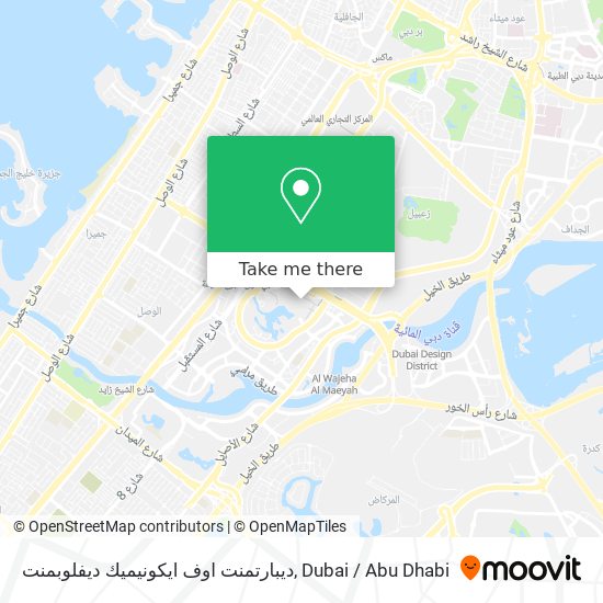 ديبارتمنت اوف ايكونيميك ديفلوبمنت map