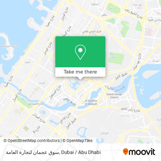 سوق عجمان لتجارة العامة map