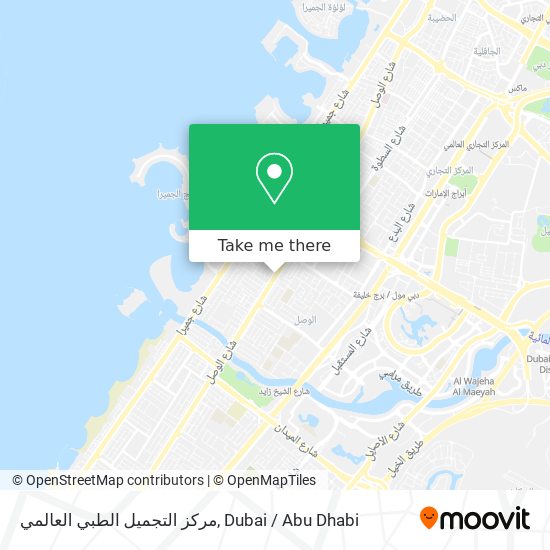 مركز التجميل الطبي العالمي map