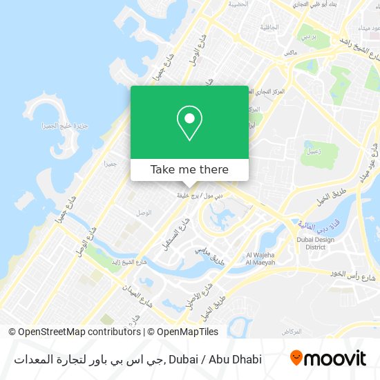 جي اس بي باور لتجارة المعدات map