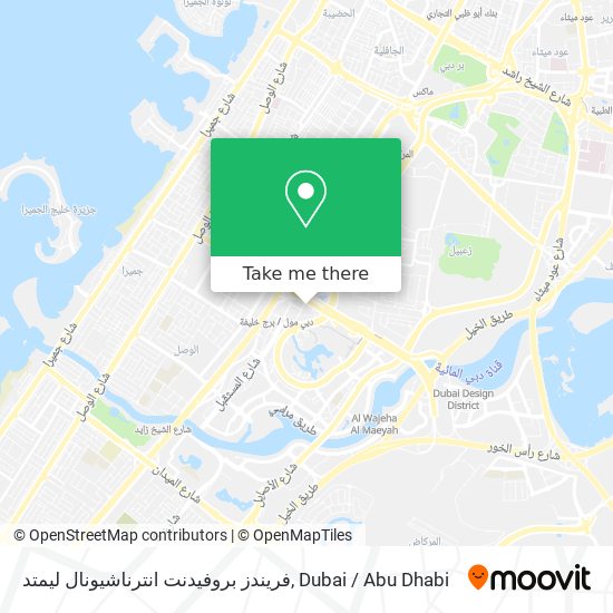 فريندز بروفيدنت انترناشيونال ليمتد map