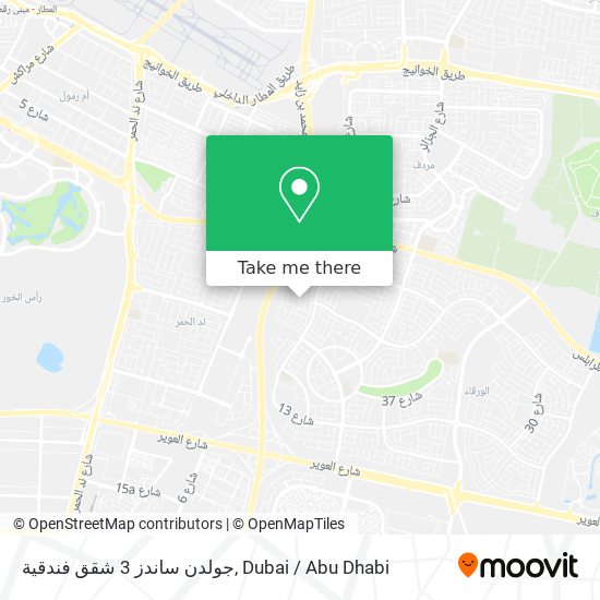 جولدن ساندز 3 شقق فندقية map