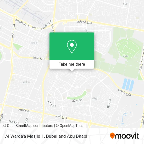 Al Warqa'a Masjid 1 map