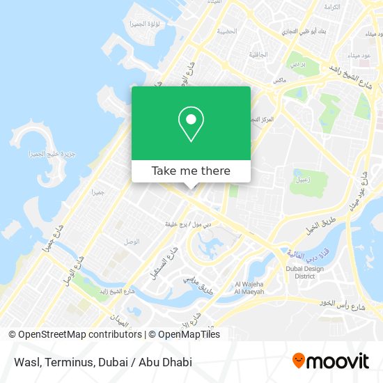 Wasl, Terminus map