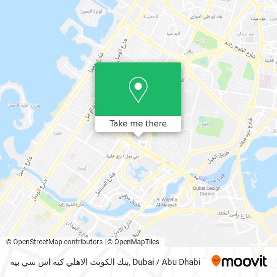 بنك الكويت الاهلي كيه اس سي بيه map