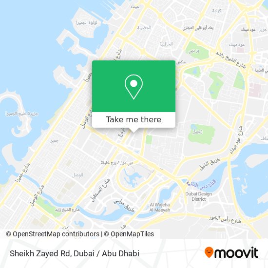 Sheikh Zayed Rd map