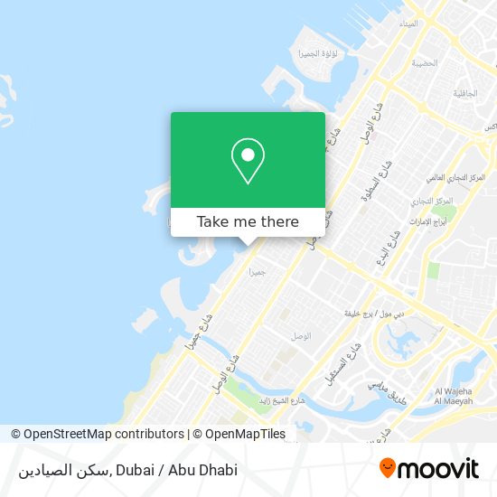 سكن الصيادين map