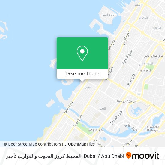 المحيط كروز اليخوت والقوارب تأجير map