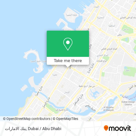 بنك الامارات map