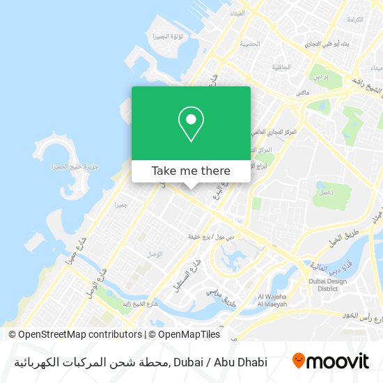 محطة شحن المركبات الكهربائية map