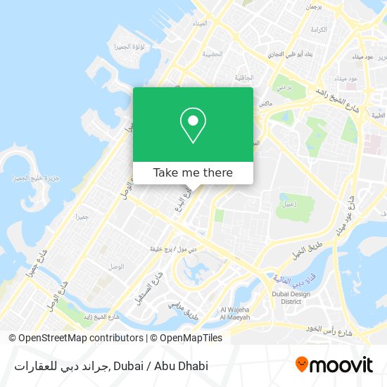 جراند دبي للعقارات map