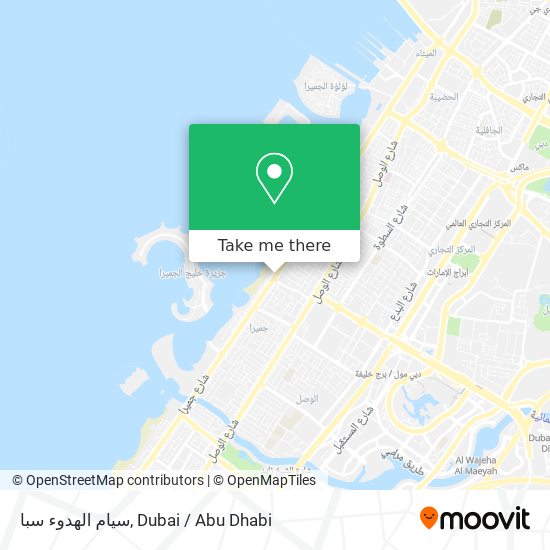 سيام الهدوء سبا map