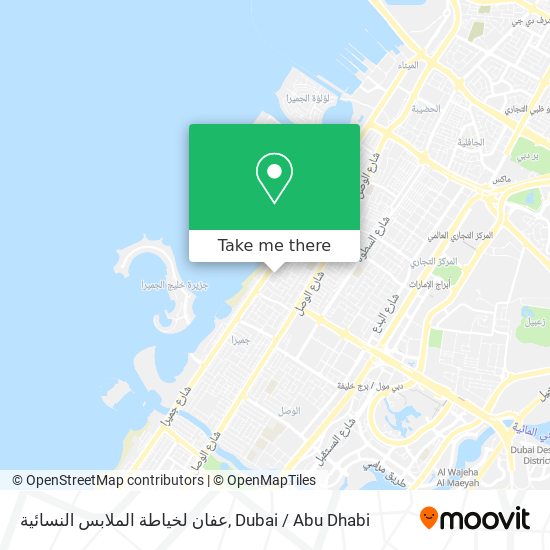 عفان لخياطة الملابس النسائية map