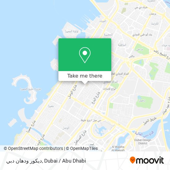 ديكور ودهان دبي map