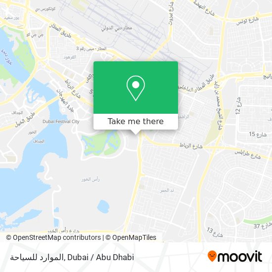 الموارد للسياحة map