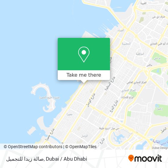 صالة زيدا للتجميل map