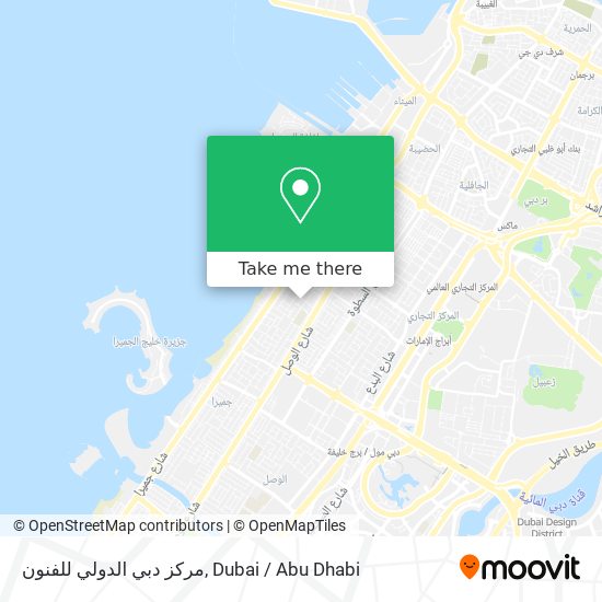 مركز دبي الدولي للفنون map