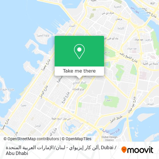ألن كار إيزيواي - لبنان / الإمارات العربية المتحدة map