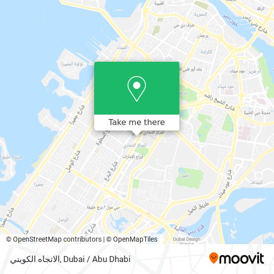 الاتجاه الكويتي map