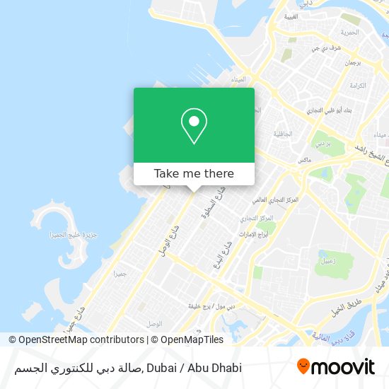 صالة دبي للكنتوري الجسم map