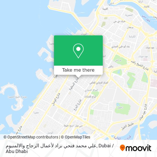 علي محمد فتحي نزاد لأعمال الزجاج والالمنيوم map