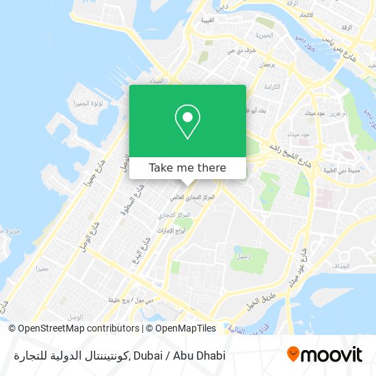 كونتيننتال الدولية للتجارة map