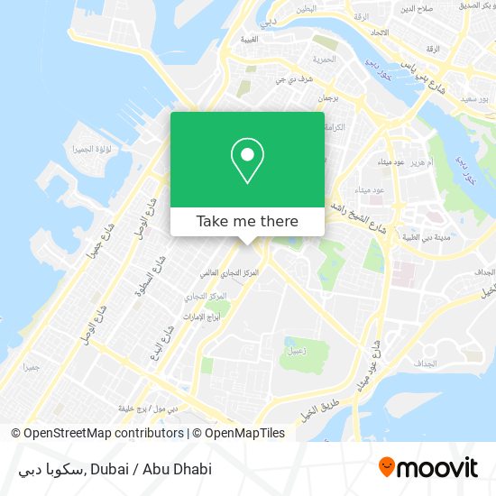 سكوبا دبي map