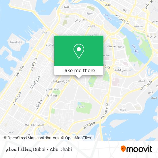 مظلة الحمام map