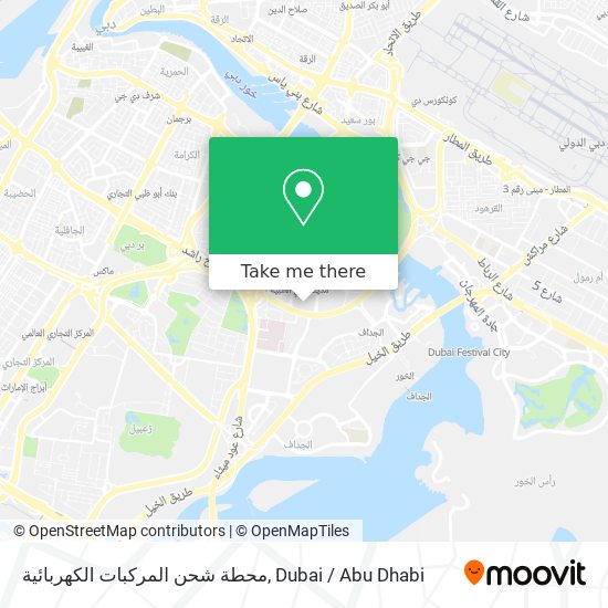 محطة شحن المركبات الكهربائية map