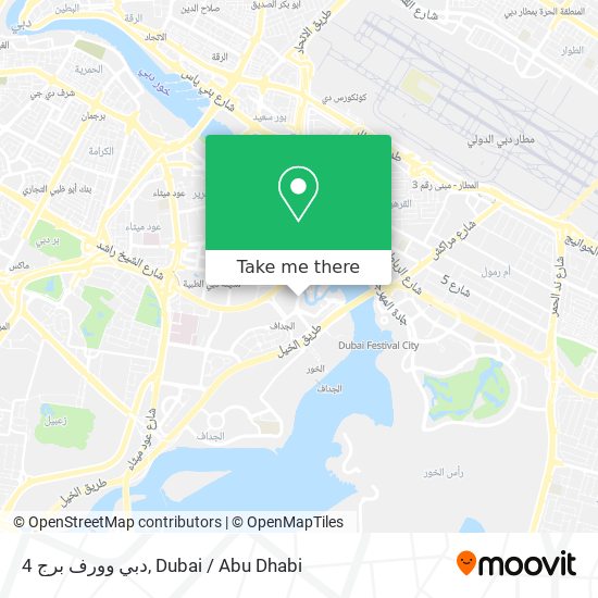 دبي وورف برج 4 map