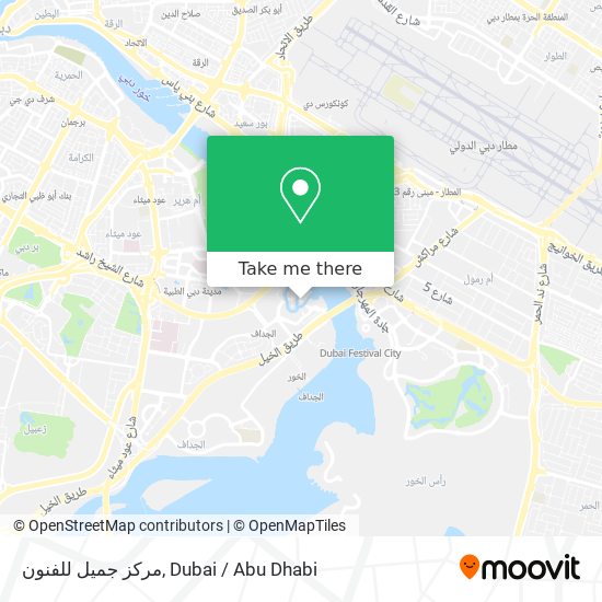 مركز جميل للفنون map