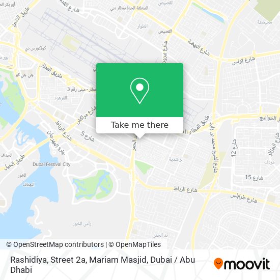 Rashidiya, Street 2a, Mariam Masjid map