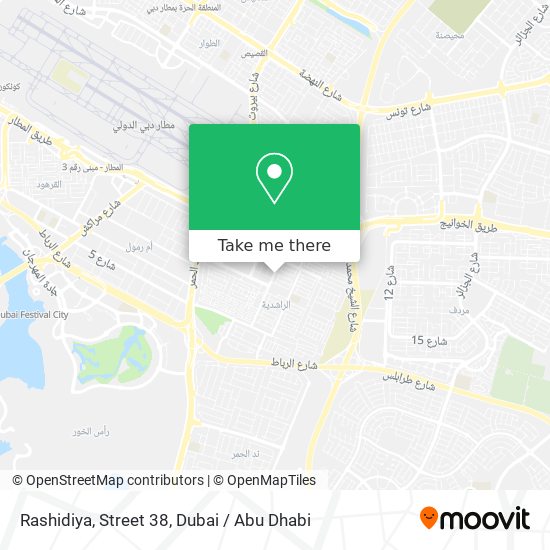 Rashidiya, Street 38 map