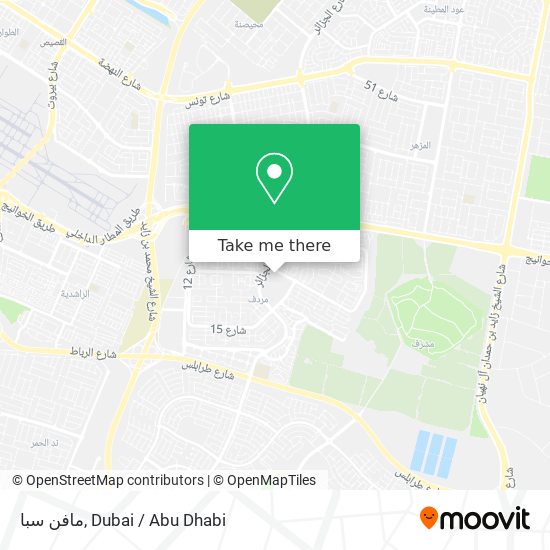 مافن سبا map