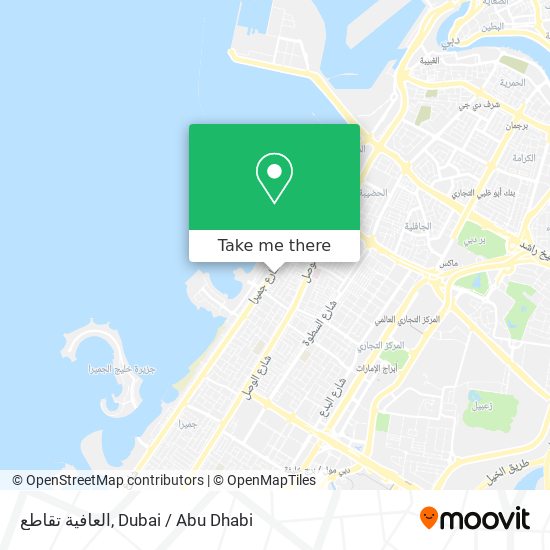 العافية تقاطع map