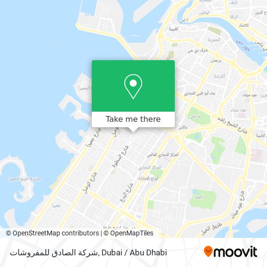 شركة الصادق للمفروشات map