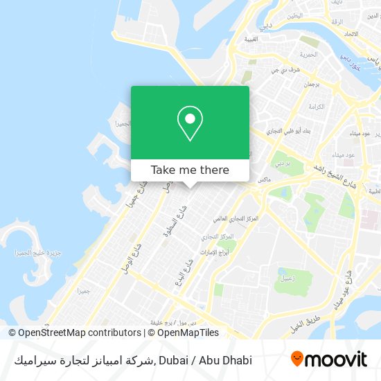 شركة امبيانز لتجارة سيراميك map