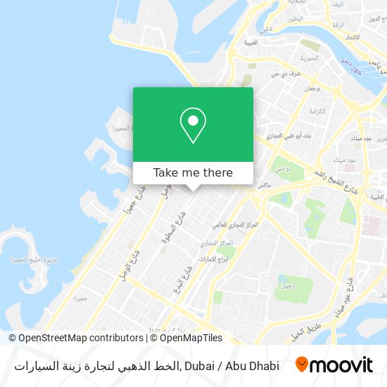 الخط الذهبي لتجارة زينة السيارات map